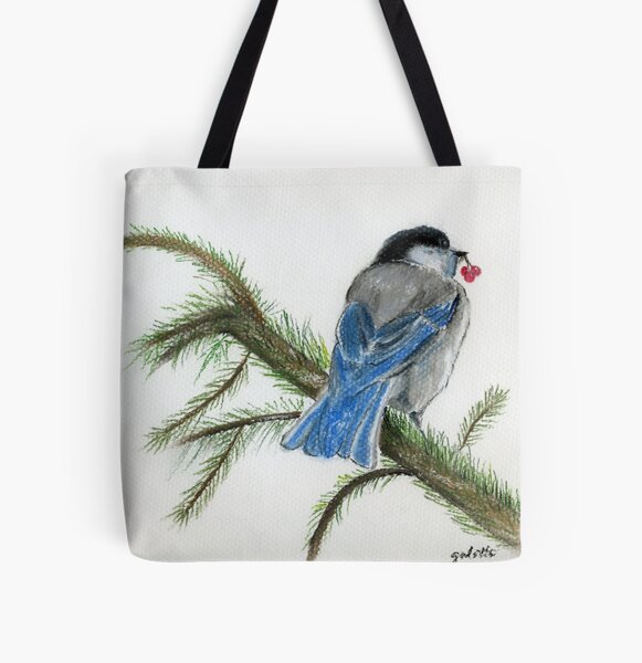 christmas bird All Over Print Tote Bag