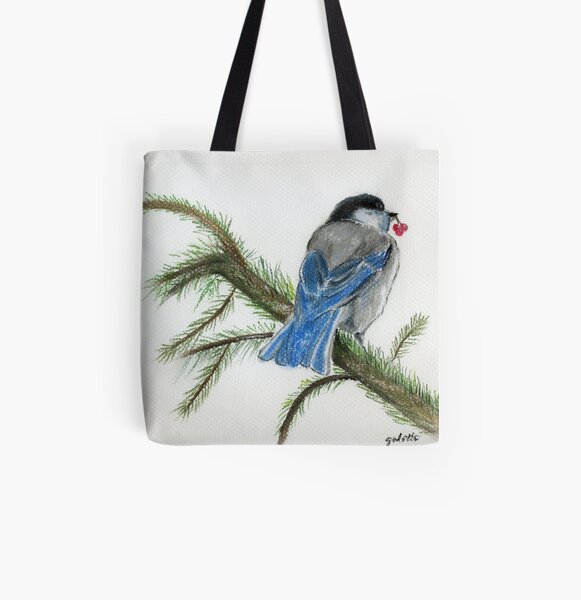 christmas bird All Over Print Tote Bag