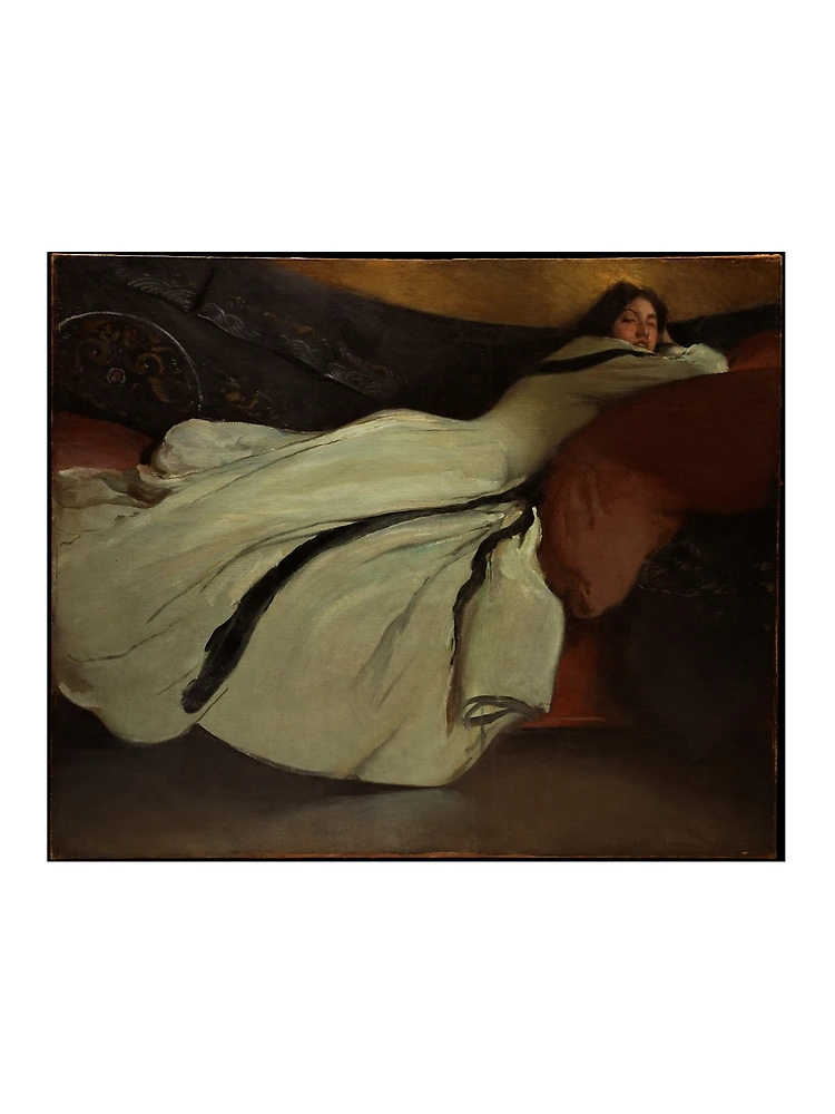 Aperçu 3 sur 3. Foulard avec l'œuvre Repos créée et vendue par Rivanify.