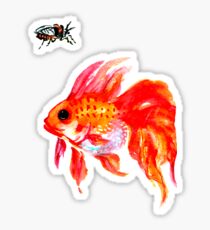 Cicada and Goldfish Sticker