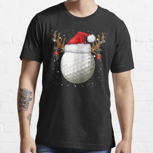 Funny Golf Reindeer Santa Hat Christmas Holiday