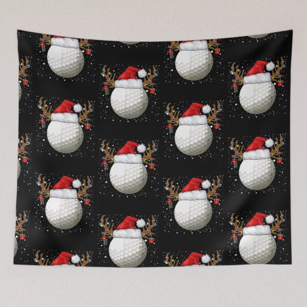 Item preview, Funny Golf Reindeer Santa Hat Christmas Holiday designed and sold by michaelart18.