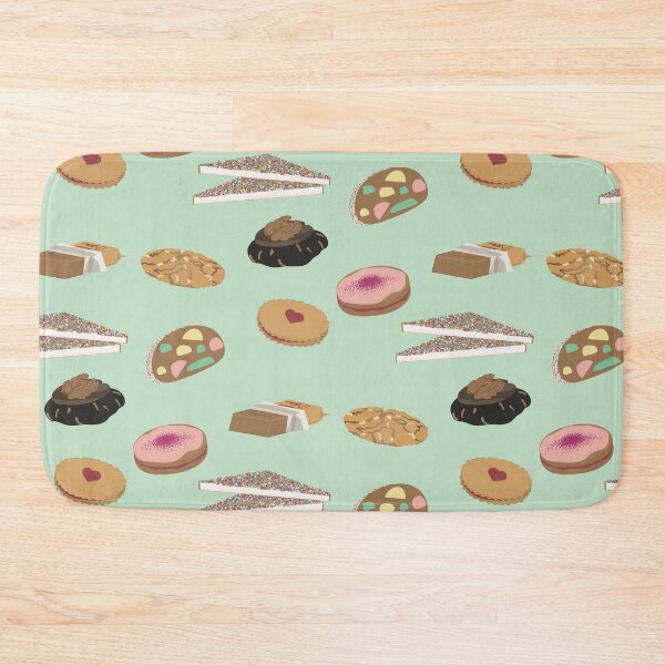 Item preview, Kiwiana snack time pattern in green  designed and sold by JJWard.