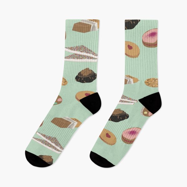 Item preview, Kiwiana snack time pattern in green  designed and sold by JJWard.
