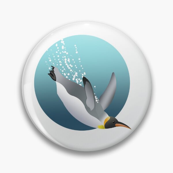 Item preview, Emperor Penguin jump diving designed and sold by ZolinStudio.