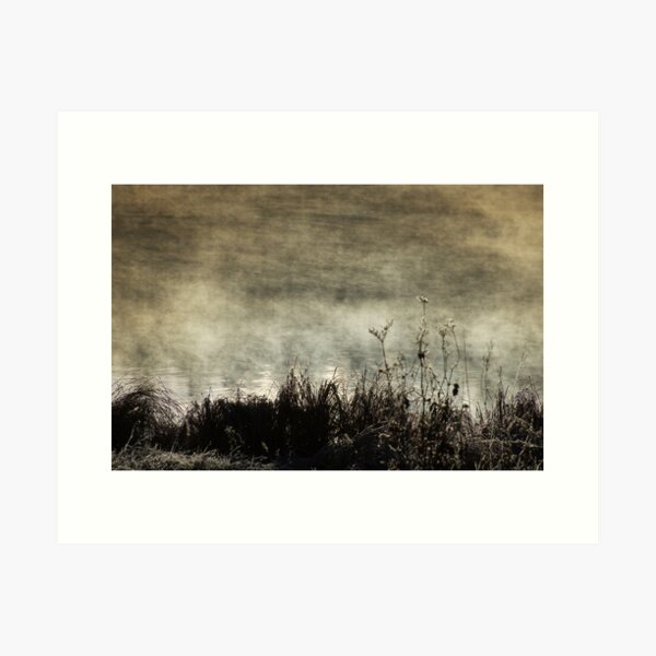 When the water smokes Art Print