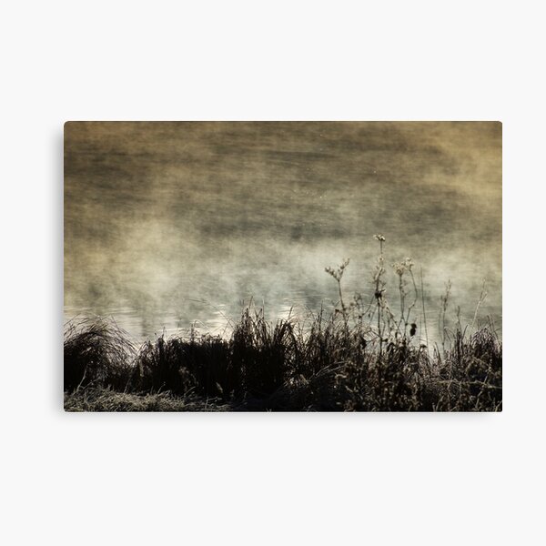 When the water smokes Canvas Print