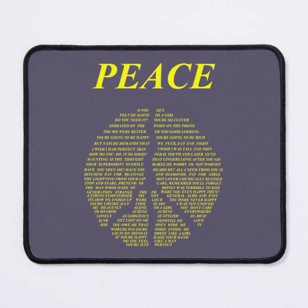 Item preview, Peace  Happy People Lyrics designed and sold by VibeFitt.