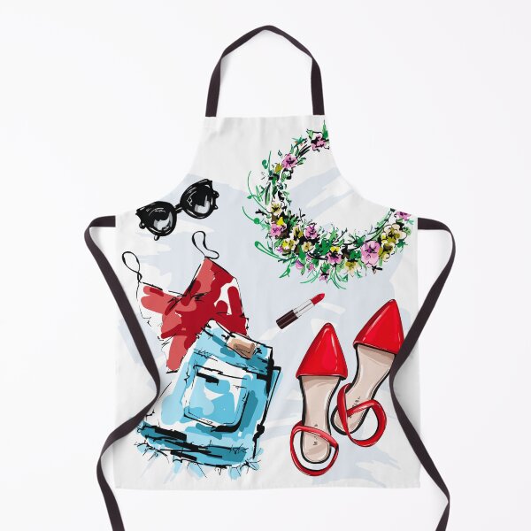 Item preview, Fashion Flat Lay Illustration  designed and sold by Dollfacedesign.