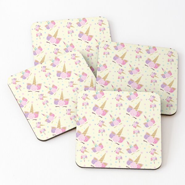 Item preview, Rainbow Unicorn Rose Flower Pastel Pattern designed and sold by Simplyy  Unique.