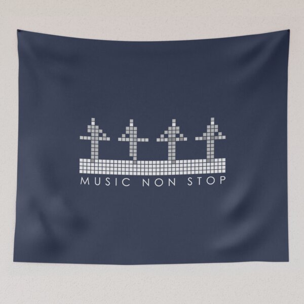 Item preview, PIXEL8  Music Non Stop  Monochrome designed and sold by VibeFitt.