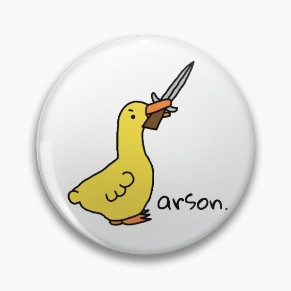 Item preview, angry arson duck  designed and sold by anxietyflower.