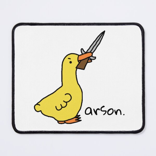 Item preview, angry arson duck  designed and sold by anxietyflower.