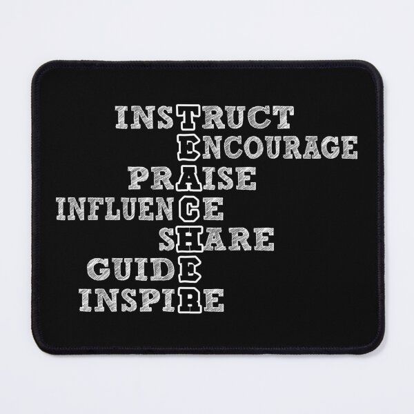 Item preview, Instruct Encourage Praise Influence Share Guide Inspire designed and sold by AuroraApparel.