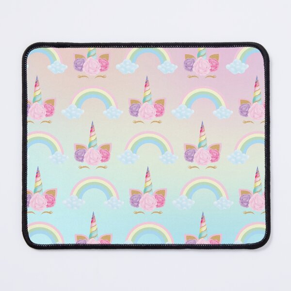 Item preview, Rainbow Unicorn Rose Flower Pastel Ombre Pattern designed and sold by Simplyy Unique.