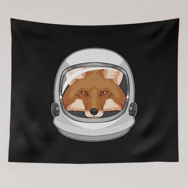 Item preview, Fox as Astronaut with Helmet designed and sold by Snabdesign84.