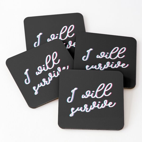 Item preview, I will survive - funky text designed and sold by knappidesign.