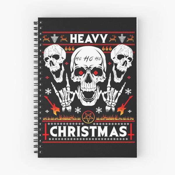 Item preview, HEAVY CHRISTMAS - Ugly Xmas Sweater - HEAVY DEATH BLACK METAL Rocker Rock Horns designed and sold by Frontoni.
