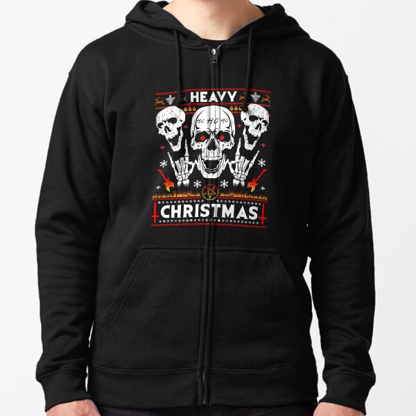 Artikel-Vorschau von HEAVY CHRISTMAS - Ugly Xmas Sweater - HEAVY DEATH BLACK METAL Rocker Rock Horns, designt und verkauft von Frontoni.