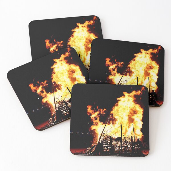 Item preview, Close up of bonfire on Weymouth beach designed and sold by Ann Biddlecombe.