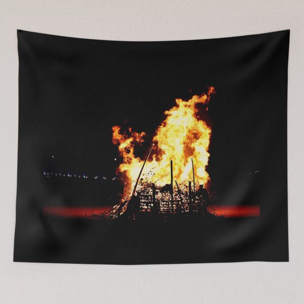 Item preview, Close up of bonfire on Weymouth beach designed and sold by Ann Biddlecombe.