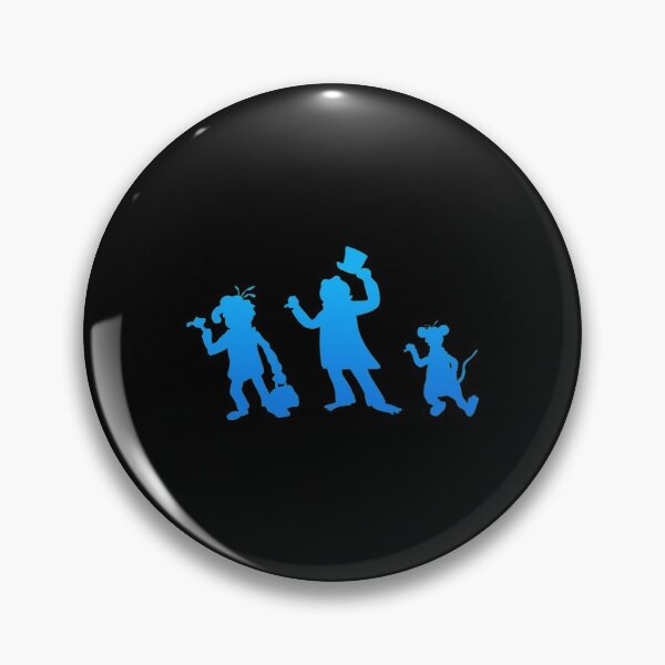 Artikelvorschau, Haunted Mansion T-ShirtHitchhiking Ghosts - Blaue Silhouette entworfen und verkauft von BroweTerra.