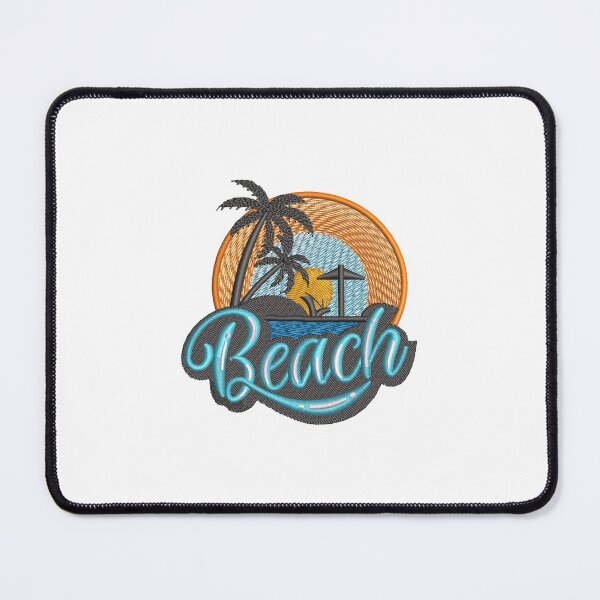 Item preview, Morning Beach Machine Embroidery Design designed and sold by Cre8iveSkill.