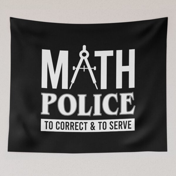Artikelvorschau, Mathe-Polizei korrigiert und dient Mathe-Teac T-ShirtMathe-Polizei korrigiert und dient Mathelehrer-Schulbildung entworfen und verkauft von BroweTerra.