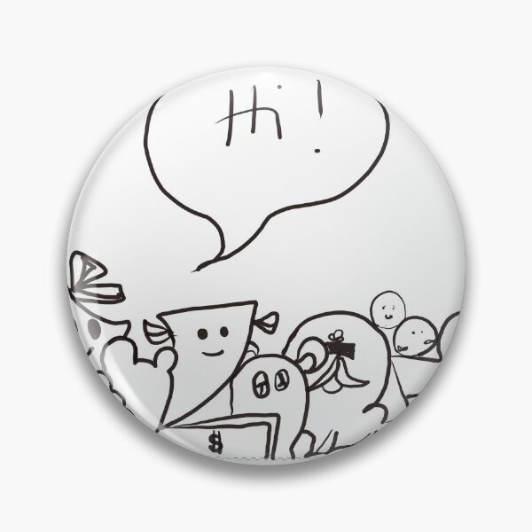 Item preview, hi doodle designed and sold by Krazinime.