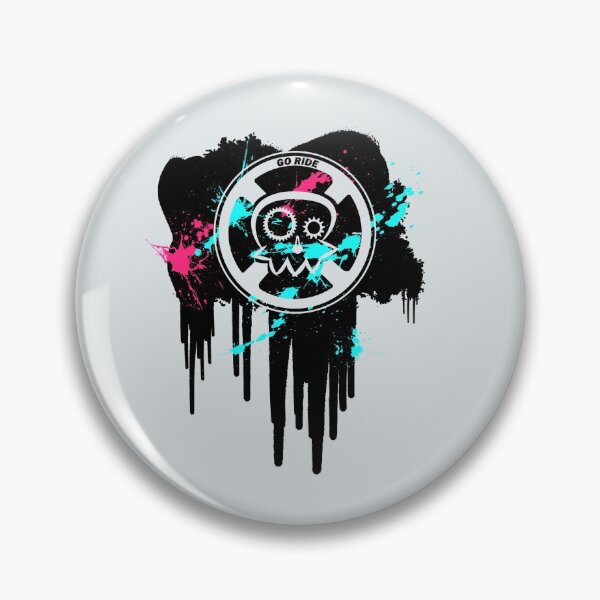 Item preview, Bicycle Wheel With Skull Halloween Graffiti designed and sold by RabeDesigns.