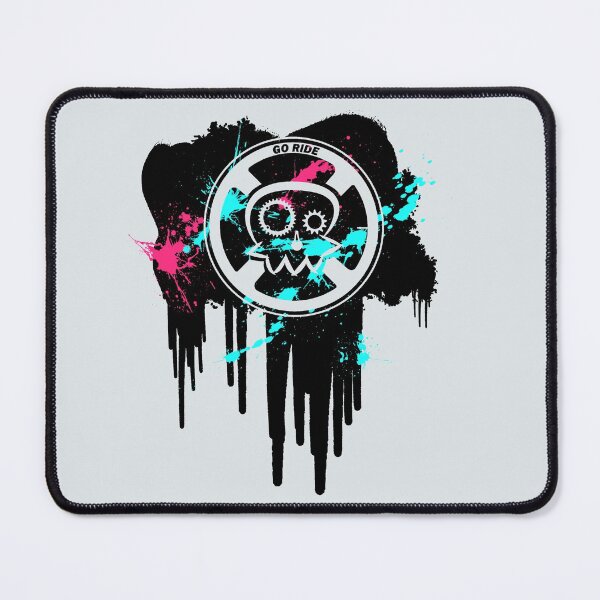 Item preview, Bicycle Wheel With Skull Halloween Graffiti designed and sold by RabeDesigns.