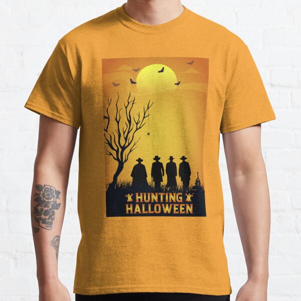 Hunting Halloween Stars Classic T-Shirt