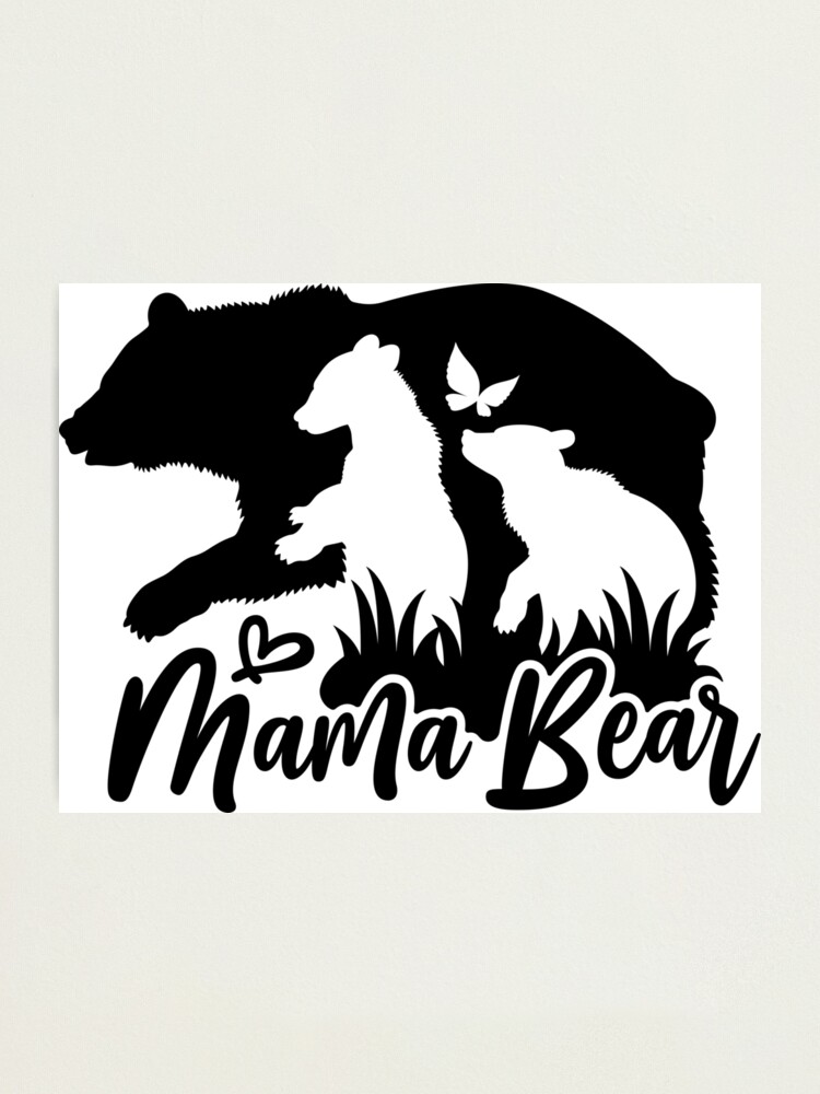 Mama bear and two teddy bears. Photographic Print for Sale by  CozyGraphicShop