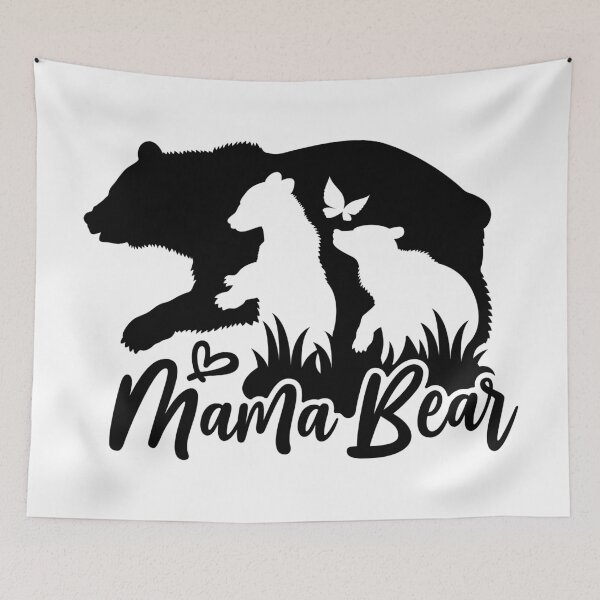 Item preview, Mama bear and two teddy bears. designed and sold by CozyGraphicShop.
