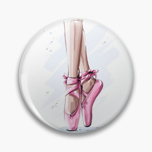 Item preview, Ballet Pointe Shoes Illustration  designed and sold by Dollfacedesign.