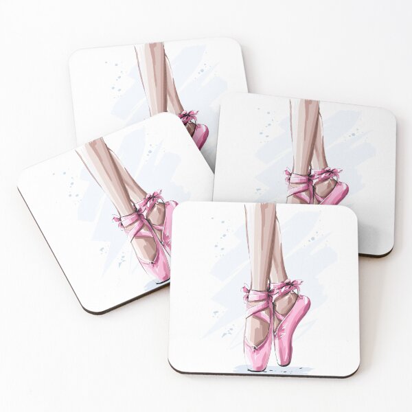 Item preview, Ballet Pointe Shoes Illustration  designed and sold by Dollfacedesign.