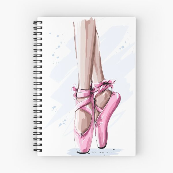 Item preview, Ballet Pointe Shoes Illustration  designed and sold by Dollfacedesign.