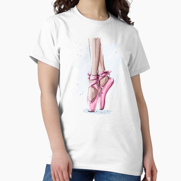 Item preview, Ballet Pointe Shoes Illustration  designed and sold by Dollfacedesign.