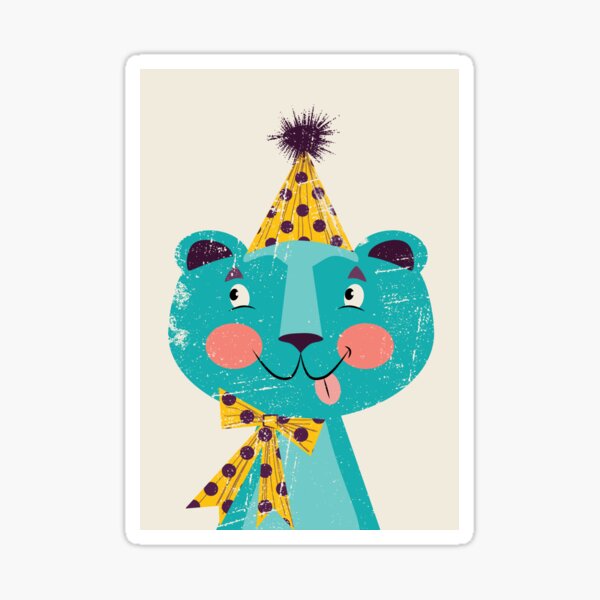 Blue-beary Sticker