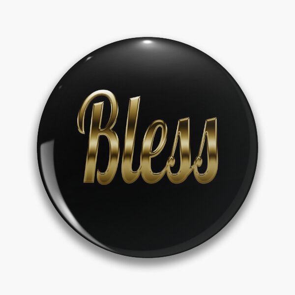 Artikelvorschau, Bless - Retro-Motivation in Gold entworfen und verkauft von Dyna-Mix.