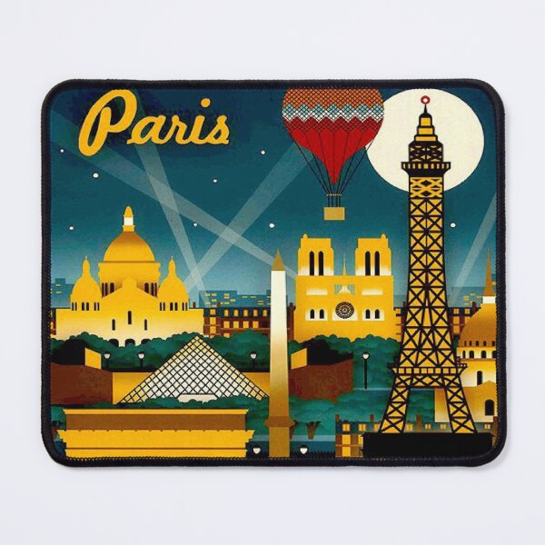 Item preview, PARIS FRANCE : Vintage Travel and Tourism Advertising Print designed and sold by posterbobs.