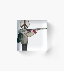 War or Peace Acrylic Block