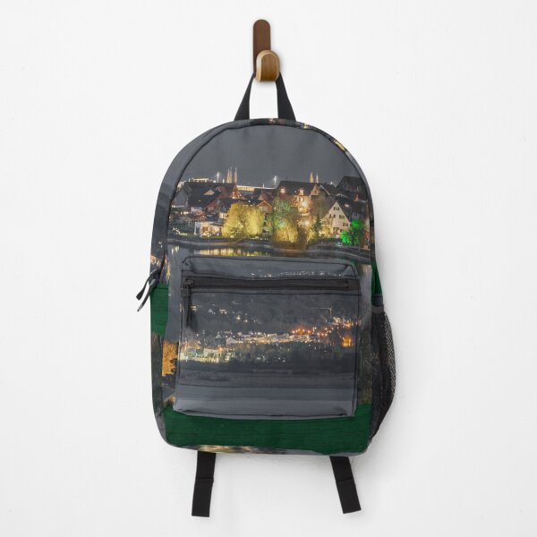 Item preview, View from Salenstein to Ermatingen on Lake Constance at night designed and sold by OskiOnTour.