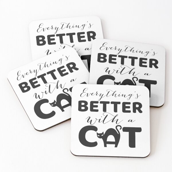 Item preview, Everything’s Better a With A Cat designed and sold by Arkadina.