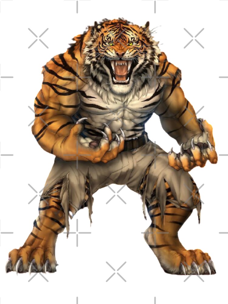 Diseño 3D para ilustración de los tigres y leones Imagen Vector de