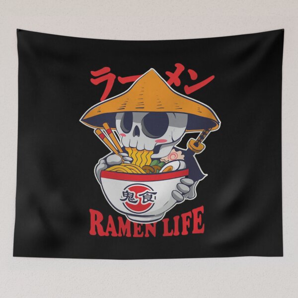 Item preview, RAMEN LIFE Funny anime skeleton ramen Gift kawaii japanese anime skeleton ramen  designed and sold by AnimeWorld8.