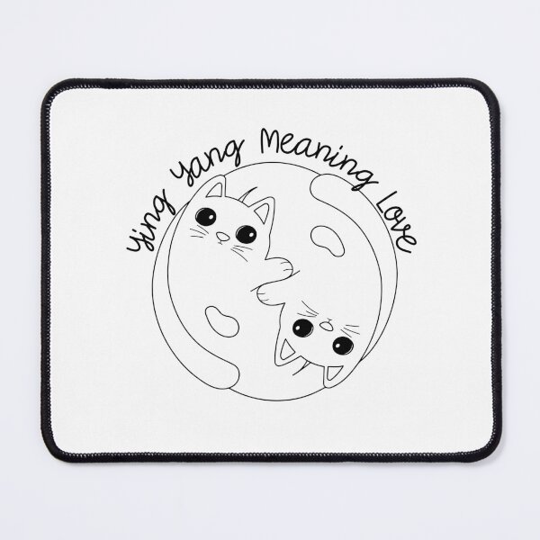 Item preview, Cute Ying Yang Meaning Love Kawaii Cat designed and sold by AG-World00.