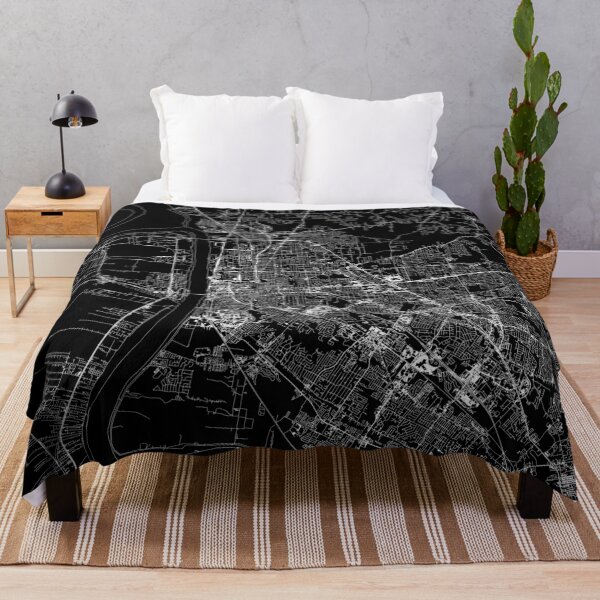 Item preview, Baton Rouge Black Map designed and sold by multiplicitymap.