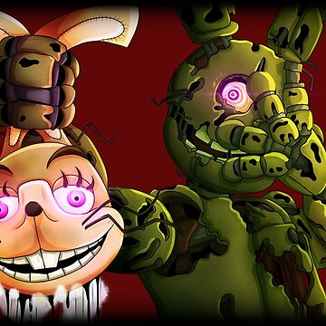 Into the Pit but it's Springtrap REMASTERED Art Board Print for Sale by  DragonessAnim