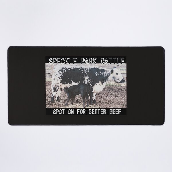 Vista previa del artículo con la obra «GANADO SPECKLE PARK, SPOT ON PARA MEJOR CARNE», diseñado y vendido por Opalbluerose.